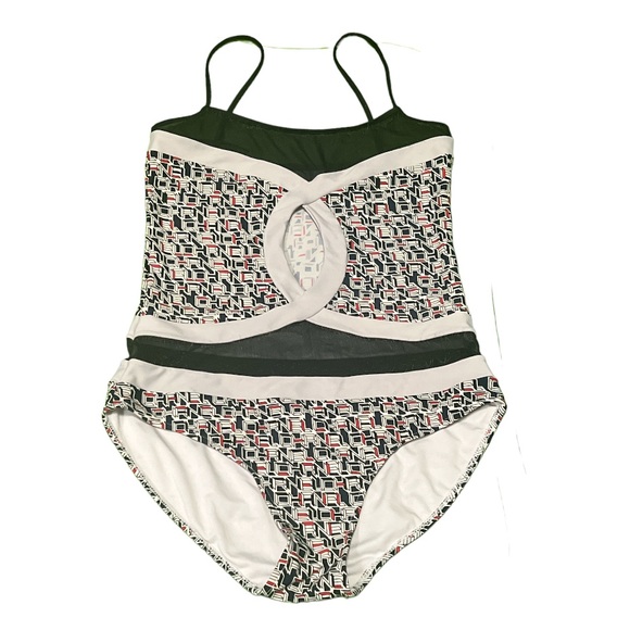 Authentic Chanel signature one piece bathing suit sz 8 Euro 42 - Picture 3 of 10